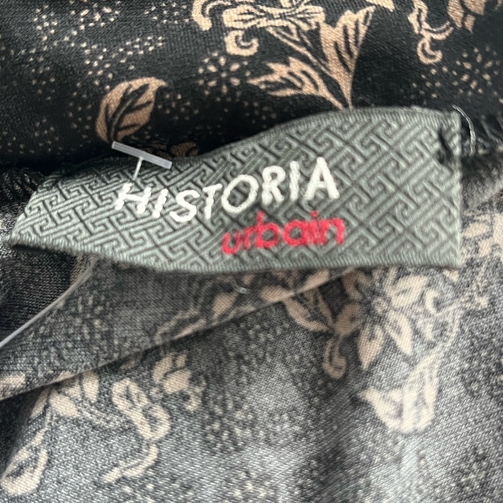 🇨🇦 Historia Black Witchy Dark Floral Midi Dress Size Small - Picture 6 of 7